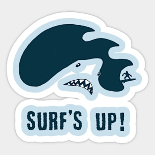 Shark surf Sticker